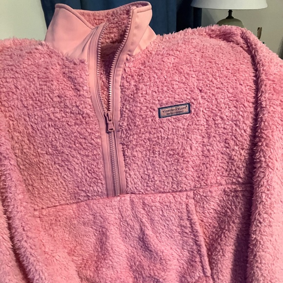 Vineyard Vines pink fleece quarter zip XL - Picture 11 of 11